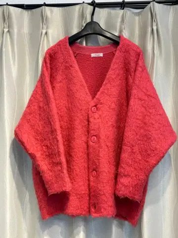 Freada 복슬복슬 핑크 가디건