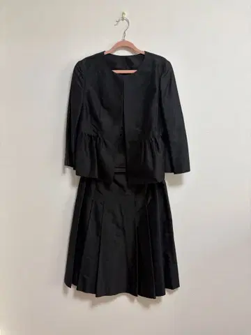 아나이 스커트 셋업 블랙