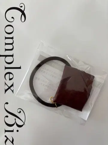 [새상품]complex biz 포니  브라운 머리끈