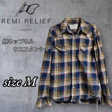 완판템! REMI RELIEF 레미 릴리프 면 웨스턴 셔츠 체크
