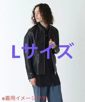 L 새상품급 tk.TAKEO KIKUCHI 양가죽 램 가죽 싱글 라이더