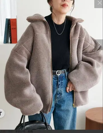 디스코트 깔끔한 보아 블루종