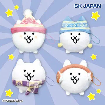 냥코 대전쟁 윈터 스타일 마스코트 전 4종 컴플리트 세트