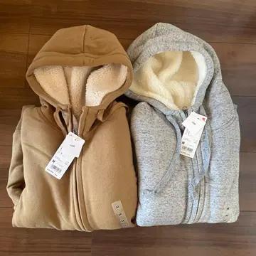 유니클로 보아 후드티 M 사이즈