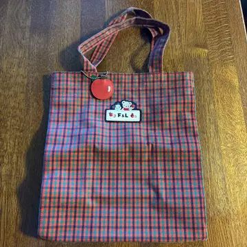 파밀리아 체크 무늬 토트백