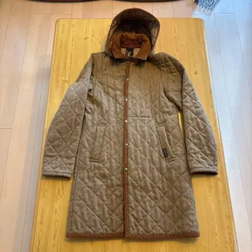 라벤햄 퀼팅 코트 브라운