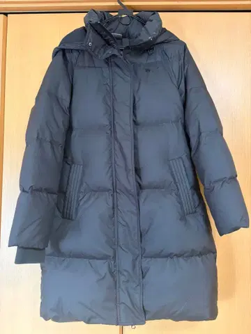 PUMA 여성용 후드 부착 롱 다운 자켓