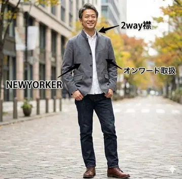 뉴요커 온워드 2may 테일러드 자켓 남성용 M 사이즈