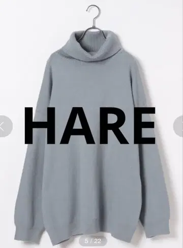 HARE 밀라노 리브 터틀 니트 S 사이즈