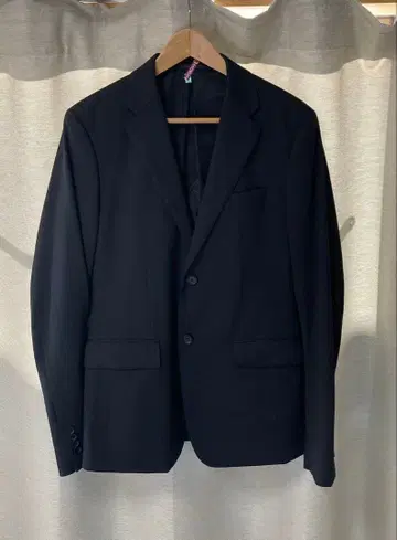 UNIQLO 유니클로 스트레치 울 슬림 자켓 블랙 사이즈 48