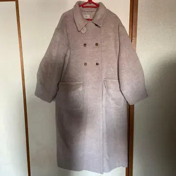 연한 그레이 M 사이즈 롱 코트