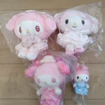 마이멜로디 봉제 인형 묶음 판매 4세트 새상품, 미사용