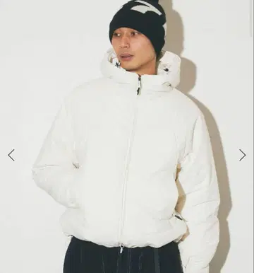 저널 스탠다드 CUBETEX 후드 블루종 다운 화이트