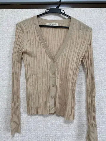 스나이델 베이지 리브 가디건