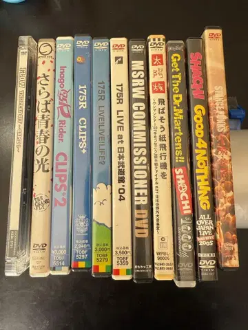 J-POP 펑크 멜로코어 DVD 11개 세트