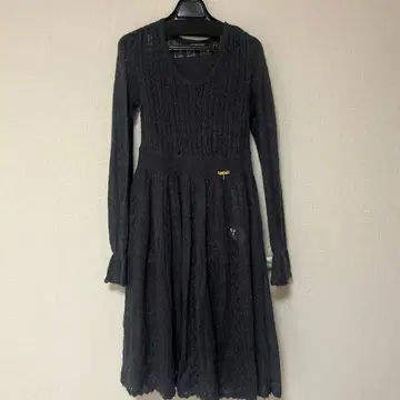 galliano 다크 그레이 니트 원피스