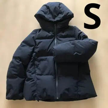 유니클로 UNIQLO 심리스 다운 후드티 경량 S 블랙