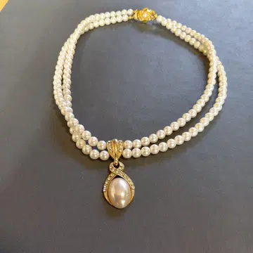 엘레강트한 이중 펄 목걸이