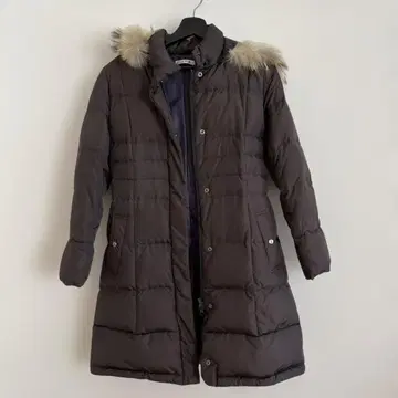 월드SPB 다크 브라운 롱 다운 자켓