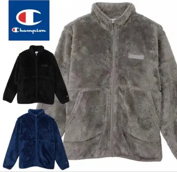 챔피온 풀집업 자켓 보아 플리스 C3-L616 남성용 XL 블랙