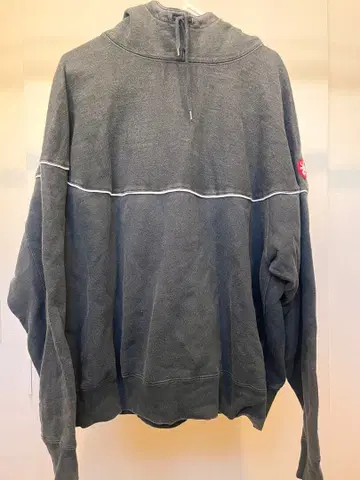 그레이 후드 부착 후드티 cavempt 사이즈 L