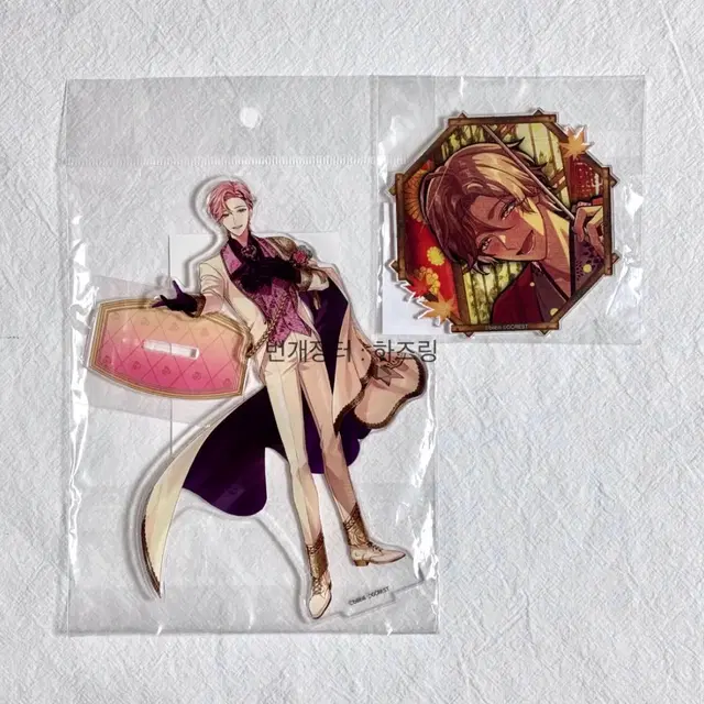 일괄 미개봉 유메쿠로 큐이 아크릴 스탠드 코스터 검은 요정 꿈장인 웨딩