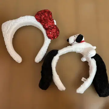 헬로키티 & 스누피 머리띠