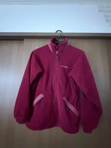 mont-bell 플리스 자켓 여성용 S 사이즈 와인 레드