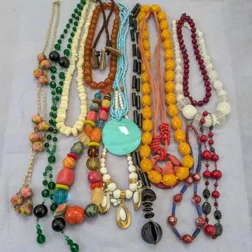 목걸이 묶음 판매 15점 백화점 구매품 <1> 빈티지 쇼와 레트로