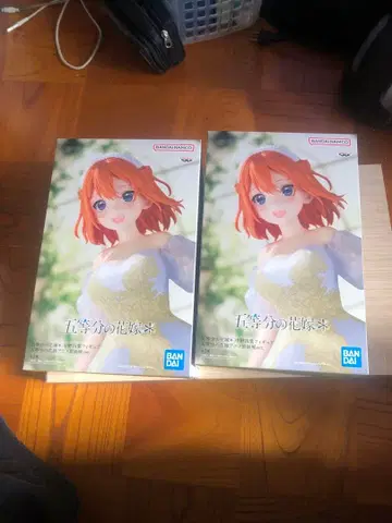 2세트 BANDAI 5등분의 신부 나카노 네잎 웨딩 피규어