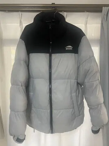 OUTDOOR 다운 L lightgray x black