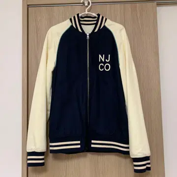 누디 진스 Co. 바시티 자켓 네이비/크림