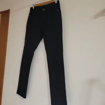 블랙 여성용 데님 팬츠 데님 오샤레 귀여운 하의