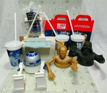 스타워즈 드링크 홀더 4종류 미사용 펩시 경품 & 켄터키 콜라보