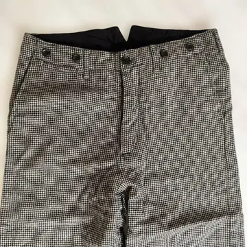 TOUJOURS 투주 하운드 투스 팬츠 울 코튼 캐시미어