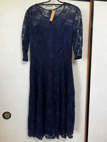 결혼식 경사 튤 드레스 네이비