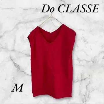 두클라쎄 슬리브리스 티셔츠 얇은 소재 스트레치 소재 V넥 오피스