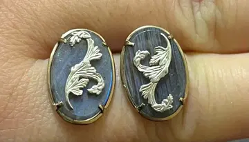 agete 래브라도 라이트 오벌 귀걸이