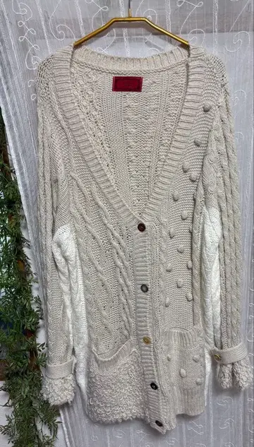 소말리 somari 케이블 짜임 x 푸들 가디건 빅 사이즈 L~LL