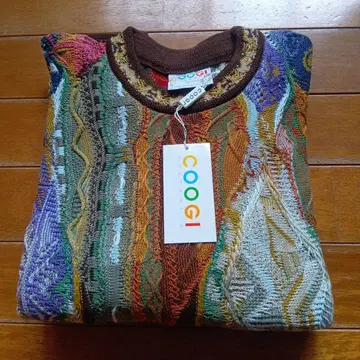 COOGI 멀티 컬러 니트 스웨터