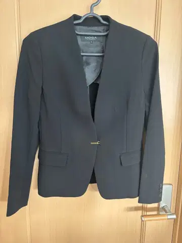 MOGA 노카라 자켓 사이즈 2 블랙