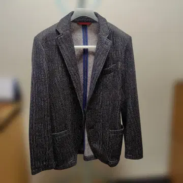 기모 플리스 트위드 패턴 자켓 DoCLASSE