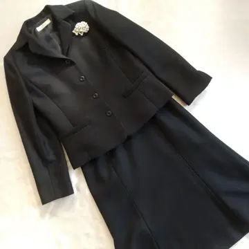 봄/가을/겨울 ESPIE 자켓 & 스커트 셋업 수트 (블랙/사이즈 36)