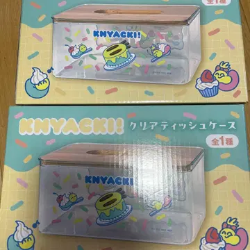 KNYACKI! 클리어 티슈 케이스 2개 니야키!