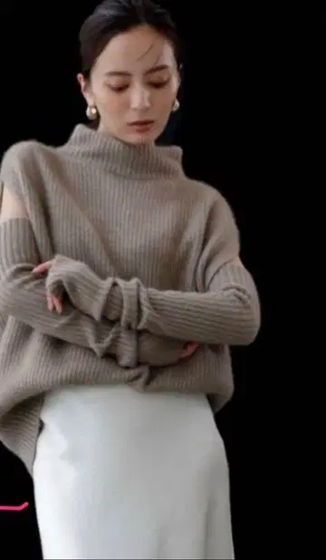 아뉴앙스 anuans 멀티 울 암워머 세트 니트 풀오버