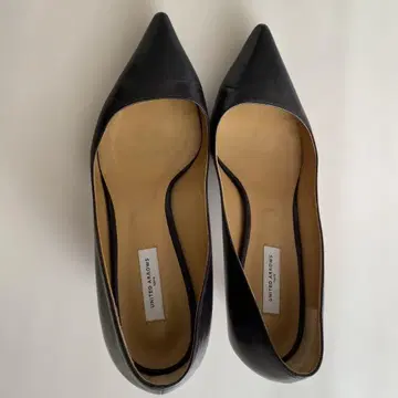 UNITED ARROWS 천연 가죽 스틸레토 펌프스 24cm 블랙