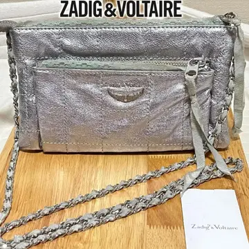 레어 ZADIG&VOLTAIRE 체인 레이스 리본 숄더백