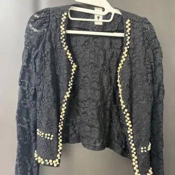 블랙 레이스 가디건 긴팔