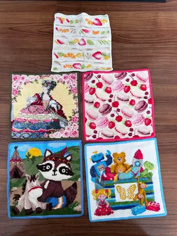 미사용 새상품 페이 타월 손수건 묶음 판매