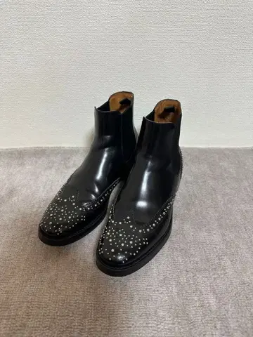 Church's 스터드 가죽 부츠 37